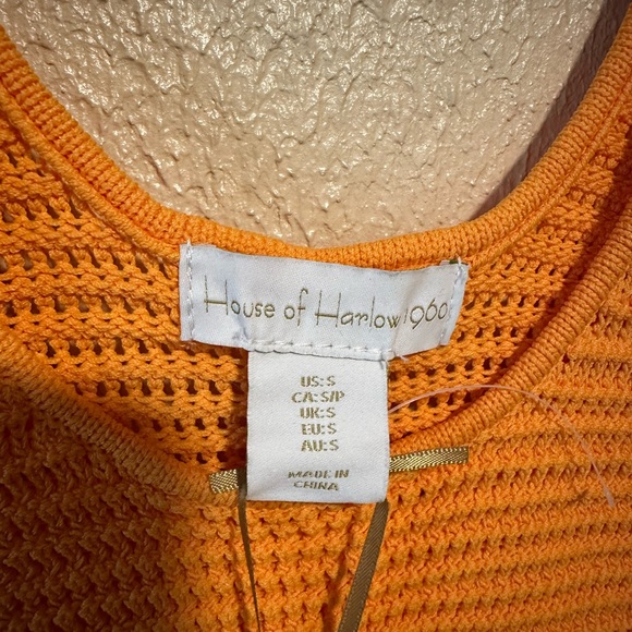 HOUSE OF HARLOW 1960 Crochet Tank Top V-Neck And Shorts Set Size Small - Picture 4 of 9